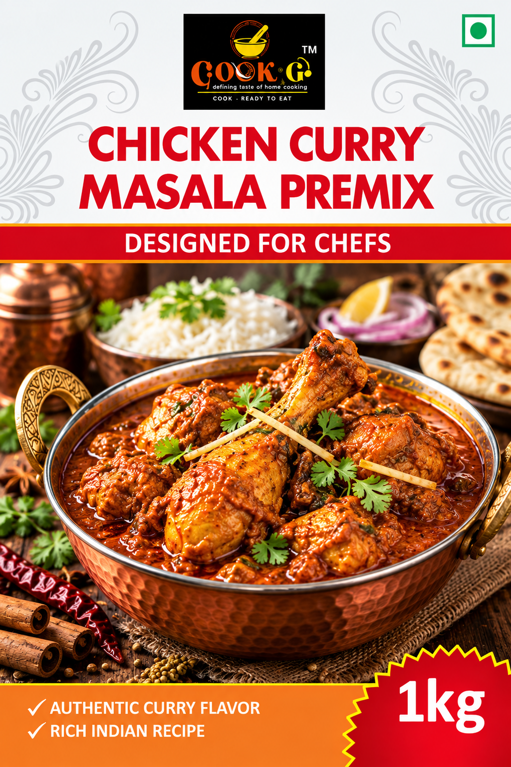 Cook G Chicken Curry Masala Premix pack