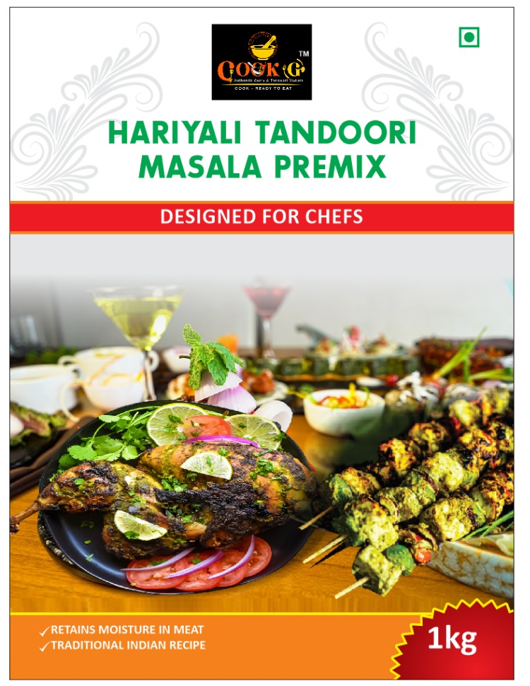 Cook G Hariyali Tandoori Masala Premix pack